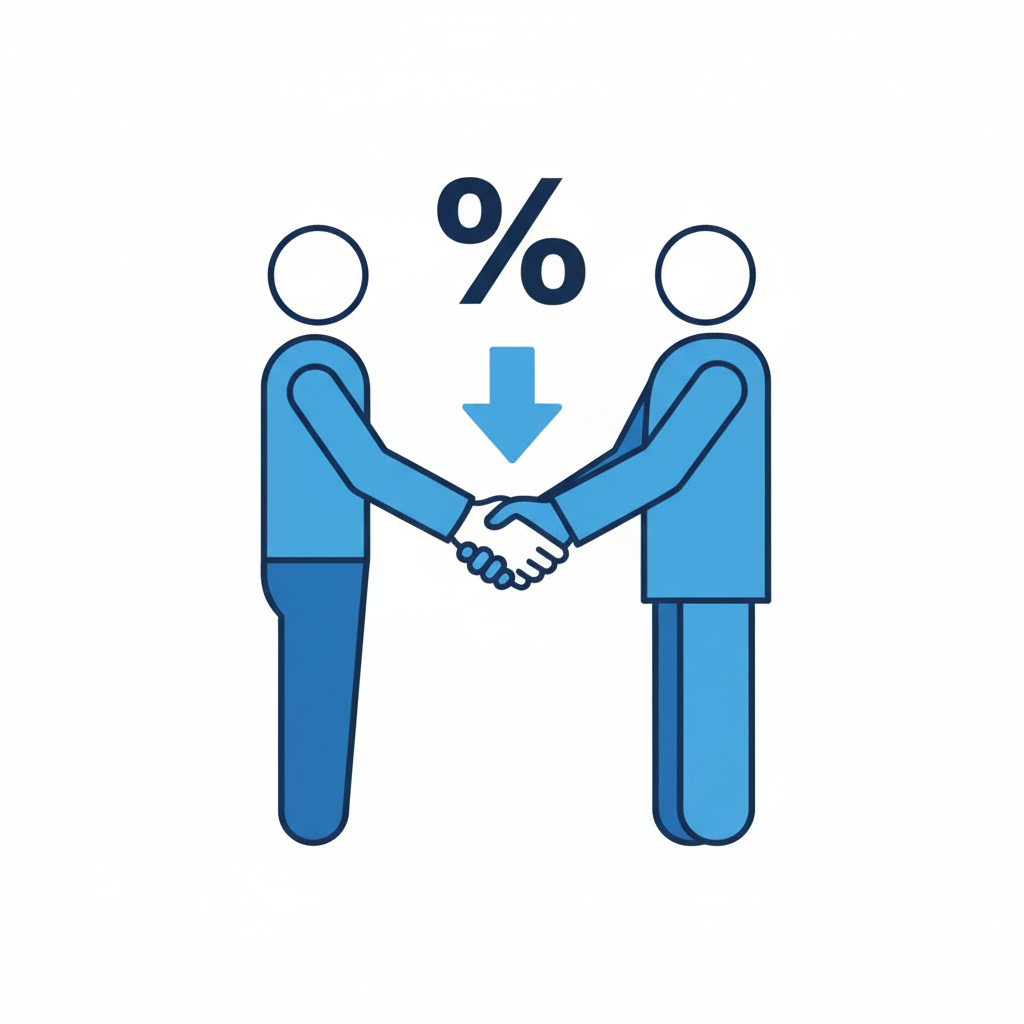 person on phone call negotiating lower credit card interest rate