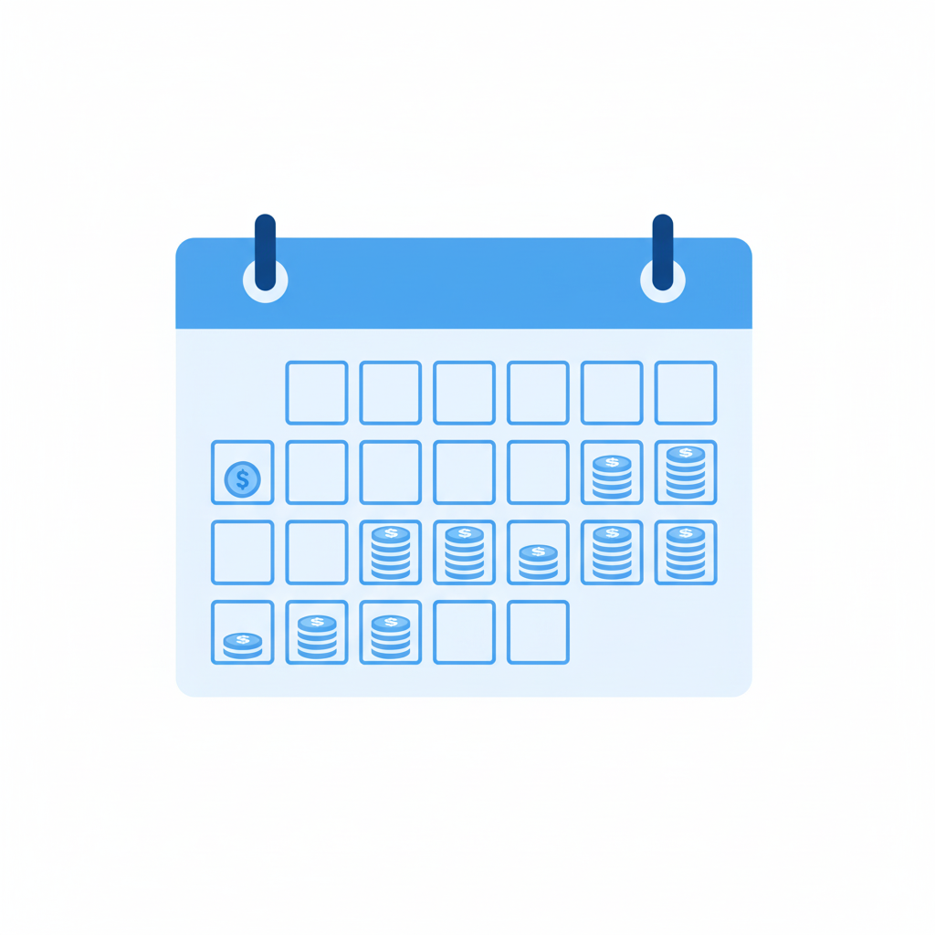 credit card with interest percentage symbols and growing bar chart