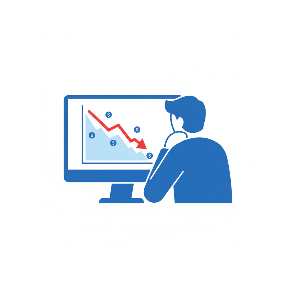 credit score gauge dropping with missed calendar date in red