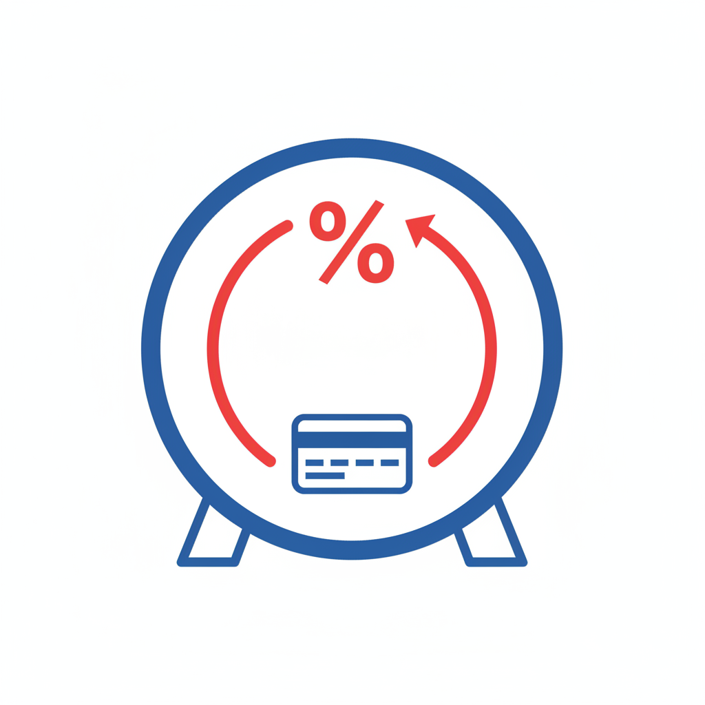 person pushing large boulder uphill representing minimum payment struggle